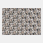 Feuille De Papier Cadeau Fluffy Cattails Nature Motif (Devant)