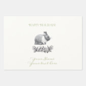 Feuille De Papier Cadeau Fluffy le lapin (Devant 2)