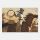 Feuille De Papier Cadeau "Fogging the Drags" par Maynard Dixon (Devant 2)