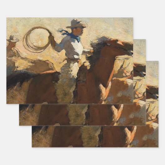 Feuille De Papier Cadeau "Fogging the Drags" par Maynard Dixon (Lot)