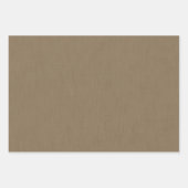 Feuille De Papier Cadeau Fond marron texturé calme et simple (Devant 2)