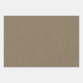 Feuille De Papier Cadeau Fond texturé marron calme et simple (Devant 2)