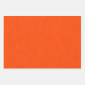 Feuille De Papier Cadeau Fond texturé orange calme et simple (Devant)