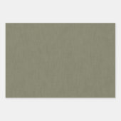 Feuille De Papier Cadeau Fond texturé vert olive calme et simple (Devant 2)