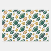 Feuille De Papier Cadeau Football Season  (Devant)
