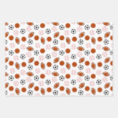 Feuille De Papier Cadeau Football Sport Motif (Devant)