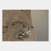 Feuille De Papier Cadeau Forage Mars Curiosity Red Martian Paysage (Devant 2)