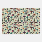 Feuille De Papier Cadeau Forêt de champignons (Devant 3)