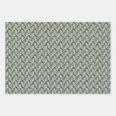 Feuille De Papier Cadeau Forêt de couleur solide Moss vert foncé (Devant 3)