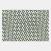 Feuille De Papier Cadeau Forêt de couleur solide Moss vert foncé (Devant 2)