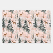 Feuille De Papier Cadeau Forêt d'hiver enchantée (Devant)