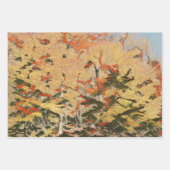 Feuille De Papier Cadeau Forêt d'or (Devant 2)