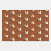 Feuille De Papier Cadeau Forêt forestière Hiver neutre (Devant 2)