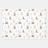 Feuille De Papier Cadeau Forêt forestière hiver | Noël (Devant 2)