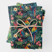 Feuille De Papier Cadeau Forêt tropicale (En situation)