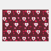 Feuille De Papier Cadeau Forever Love Hearts Collection (Devant)