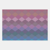 Feuille De Papier Cadeau Formes de diamant géométriques dans les couleurs a (Devant 3)