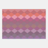 Feuille De Papier Cadeau Formes de diamant géométriques dans les couleurs a (Devant 2)