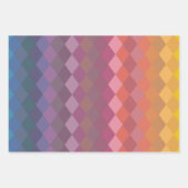 Feuille De Papier Cadeau Formes de diamant géométriques dans les couleurs a (Devant)