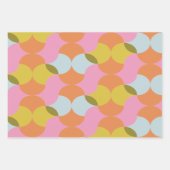 Feuille De Papier Cadeau Formes géométriques Abstraites du milieu du siècle (Devant 2)