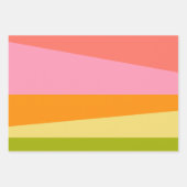 Feuille De Papier Cadeau Formes géométriques Abstraites lumineuses | Arc en (Devant 3)