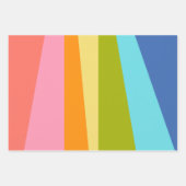 Feuille De Papier Cadeau Formes géométriques Abstraites lumineuses | Arc en (Devant 2)