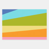 Feuille De Papier Cadeau Formes géométriques Abstraites lumineuses | Arc en (Devant)