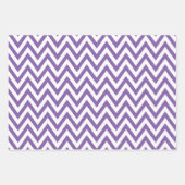 Feuille De Papier Cadeau Formes violettes (Devant 3)