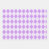 Feuille De Papier Cadeau Formes violettes (Devant 2)