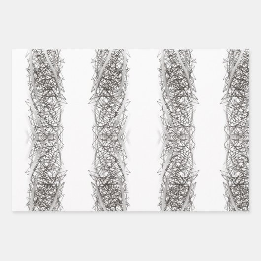 Feuille De Papier Cadeau FORSYTHIE et POTS et BANDE ZIPPY BLOC (Devant 3)