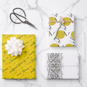 Feuille De Papier Cadeau FORSYTHIE et POTS et BANDE ZIPPY BLOC