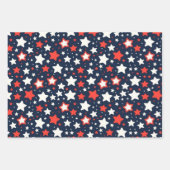 Feuille De Papier Cadeau Fourth Of July Wrapping Paper Flat Sheet Set of 3 (Devant 3)