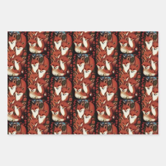 Feuille De Papier Cadeau Foxy (Devant 3)