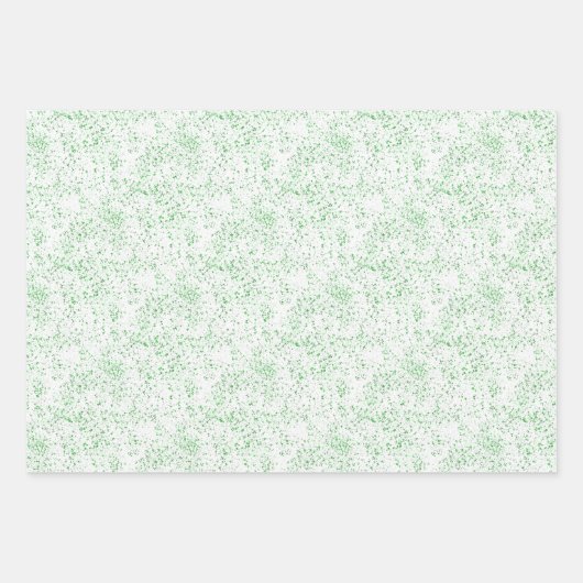 Feuille De Papier Cadeau Foyer vert de Noël texture saturée (Devant)