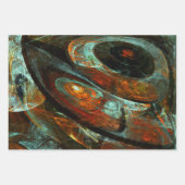 Feuille De Papier Cadeau Fractionner l'art Abstrait (Devant 3)