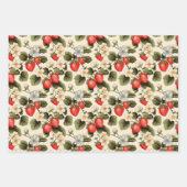 Feuille De Papier Cadeau Fraise (Devant 3)