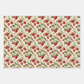 Feuille De Papier Cadeau Fraise (Devant 2)