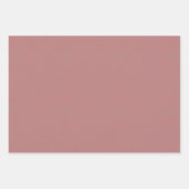 Feuille De Papier Cadeau Fraise foncée poussiéreuse texturée (Devant)