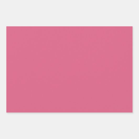 Feuille De Papier Cadeau Fraise Fuchsia Blush rose 3 Tons (Devant 3)