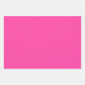 Feuille De Papier Cadeau Fraise Fuchsia Blush rose 3 Tons (Devant 2)