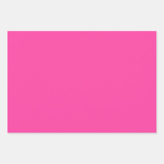 Feuille De Papier Cadeau Fraise Fuchsia Blush rose 3 Tons (Devant 2)
