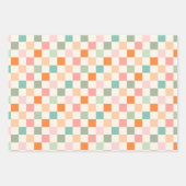 Feuille De Papier Cadeau Fraise rétro (Devant 3)