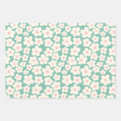 Feuille De Papier Cadeau Fraise rétro (Devant 2)