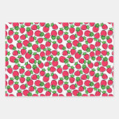 Feuille De Papier Cadeau Fraises (Devant 2)