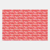 Feuille De Papier Cadeau Fraises et fleurs de mignons Motifs (Devant 3)