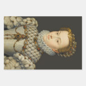 Feuille De Papier Cadeau Francois Clouet - Elisabeth d'Autriche (Devant)