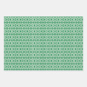 Feuille De Papier Cadeau Frappes, Motifs & Polices rétro (Devant 2)