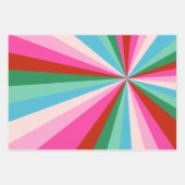 Feuille De Papier Cadeau Frappes, Motifs & Polices rétro (Devant)