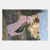 Feuille De Papier Cadeau Frederic Bazille - La robe rose (Devant 3)