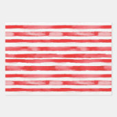 Feuille De Papier Cadeau French Riviera Red Flowers Stripes Shells (Devant 2)